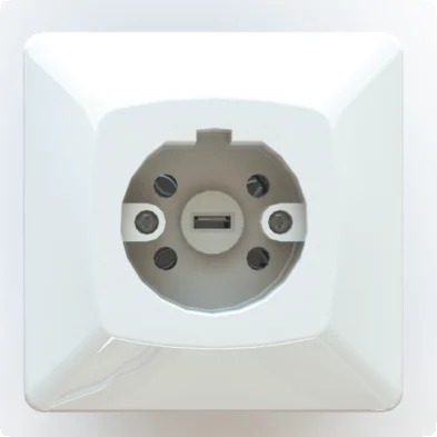 ETM420P flush-mounted Perilex socket